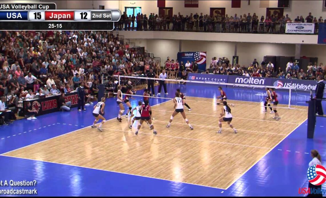 U.S. Women vs Japan - 2013 USA Volleyball Cup - Match 3, Part 1