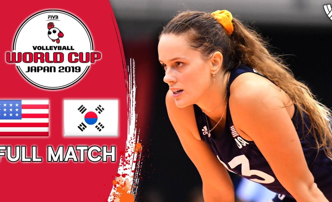 USA 🆚 Korea - Full Match | Women’s Volleyball World Cup 2019
