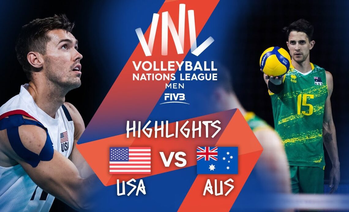 USA vs. AUS - Highlights Week 2 | Men's VNL 2021