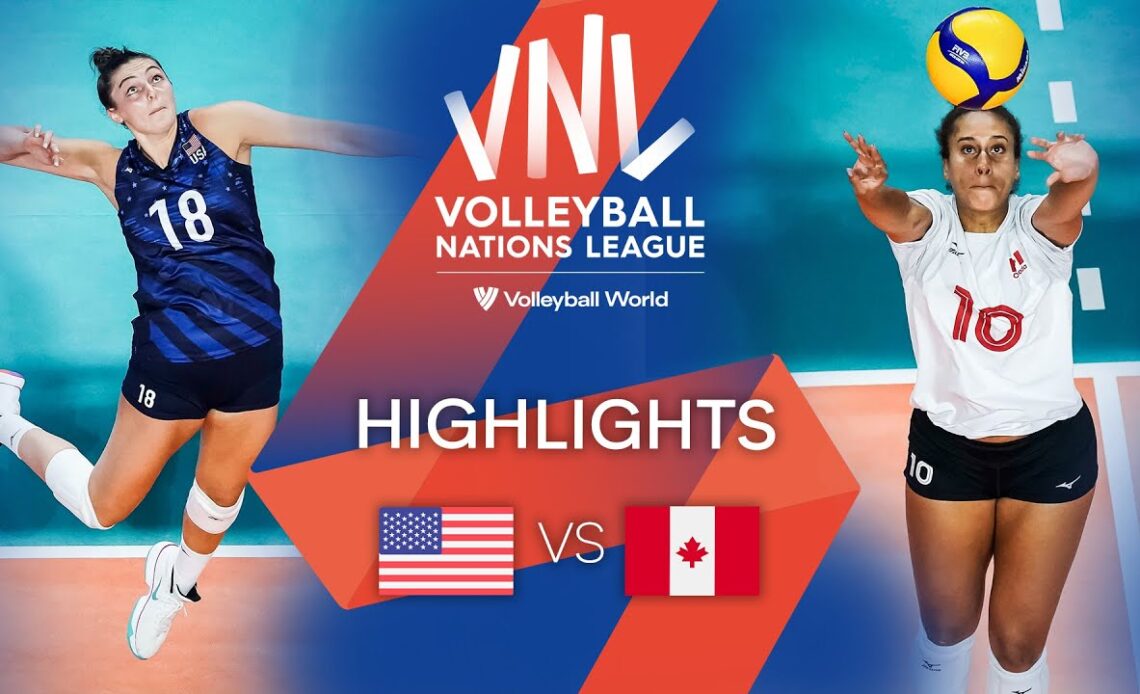 🇺🇸 USA vs. 🇨🇦 CAN - Highlights Week 1 | Women's VNL 2022
