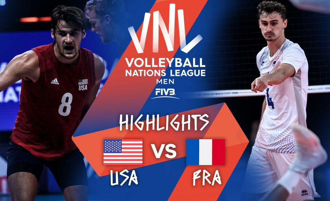 USA vs. FRA - Highlights Week 4 | Men's VNL 2021