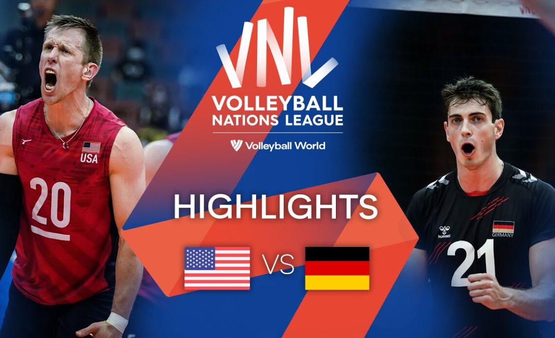 🇺🇸 USA vs. 🇩🇪 GER - Highlights Week 3 | Men's VNL 2022