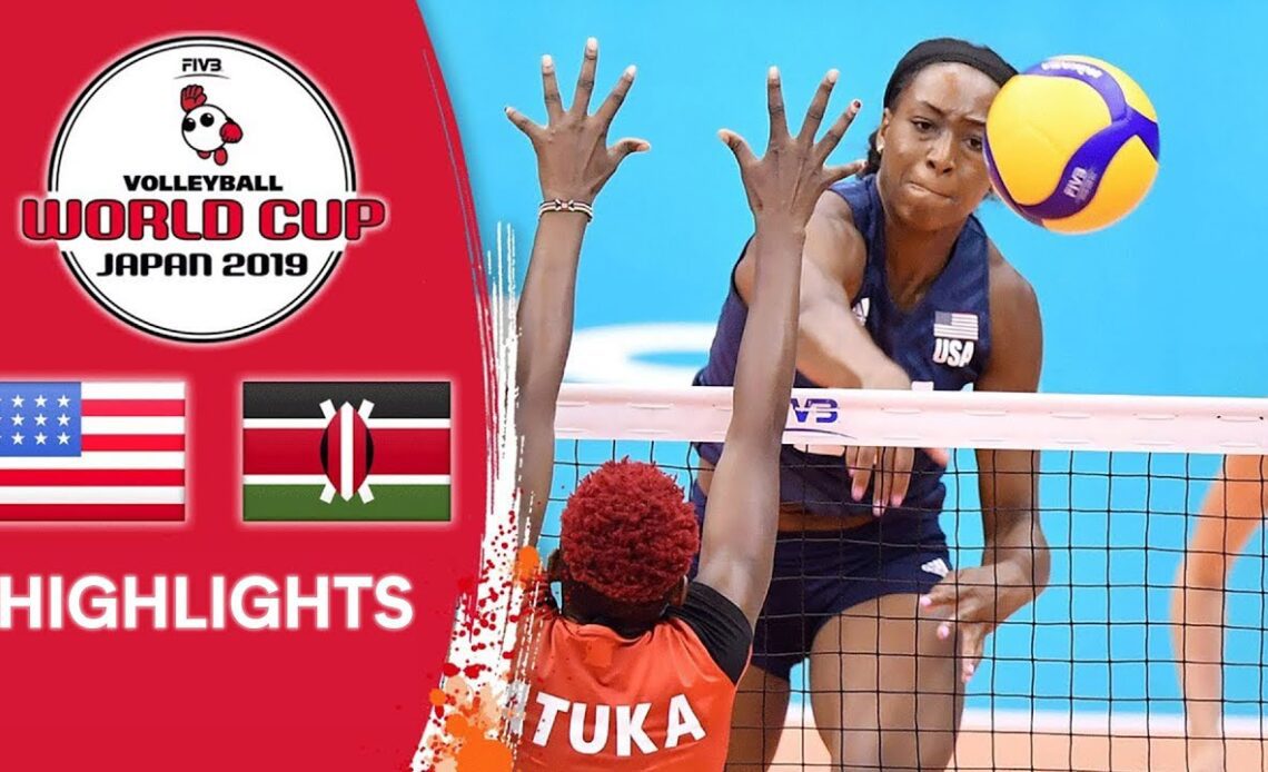 USA vs. KENYA - Highlights | Women's Volleyball World Cup 2019