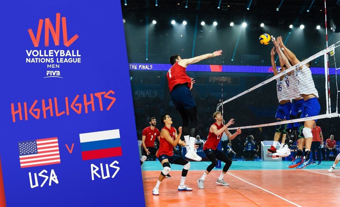 USA vs. RUSSIA - Highlights Men | FINAL | FIVB Volleyball Nations League 2019