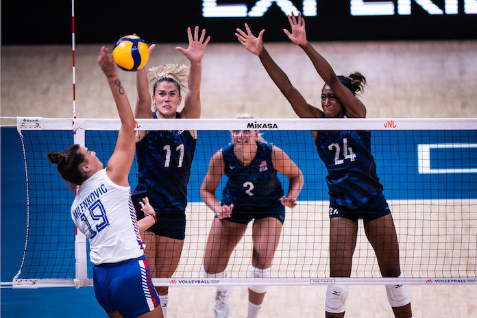 USA women fall to Serbia in five in Volleyball Nations League quarterfinals