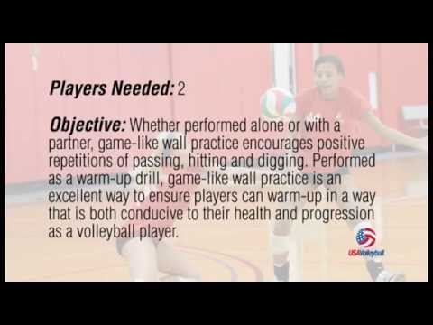 USAV Drill Video Game Like Wall Practice