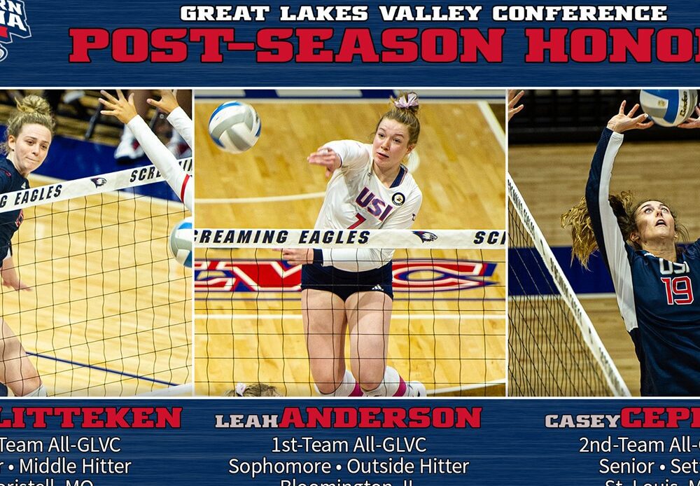 USI Volleyball lands three on All-GLVC team