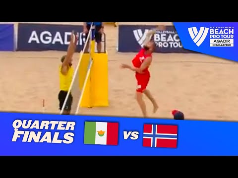 Virgen/Sarabia vs. Berntsen/Mol, H. - Quarter Final Highlights Agadir 2022 #BeachProTour