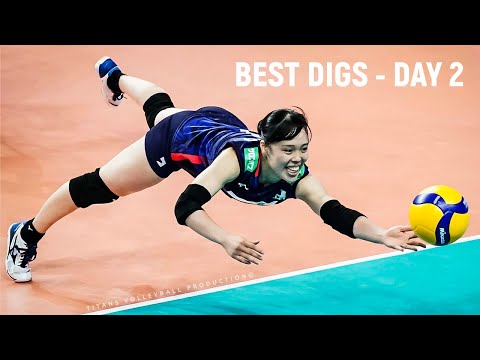 Volleyball Highlights VNL 2022 DAY 2 - Best Volleyball DIGS SAVES