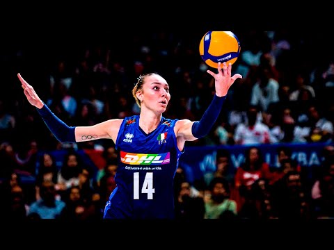 Young and Talented Elena Pietrini | Amazing Spikes and Blocks | VNL 2022 (HD)