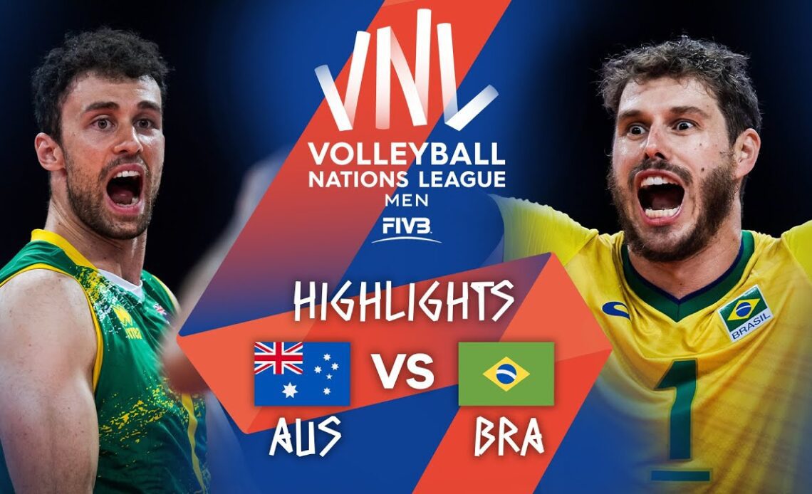 AUS vs. BRA - Highlights Week 4 | Men's VNL 2021