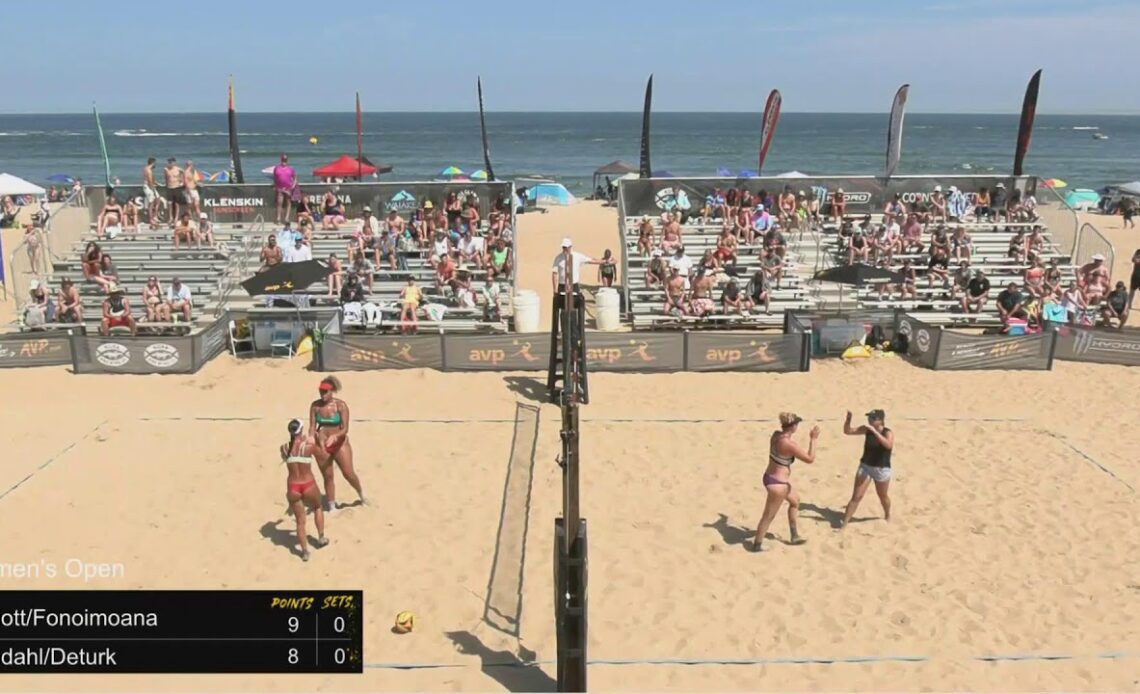 AVP Virginia Beach Open | Elliott/Fonoimoana VS Lindahl/Deturk | Stadium Court | Women's Open