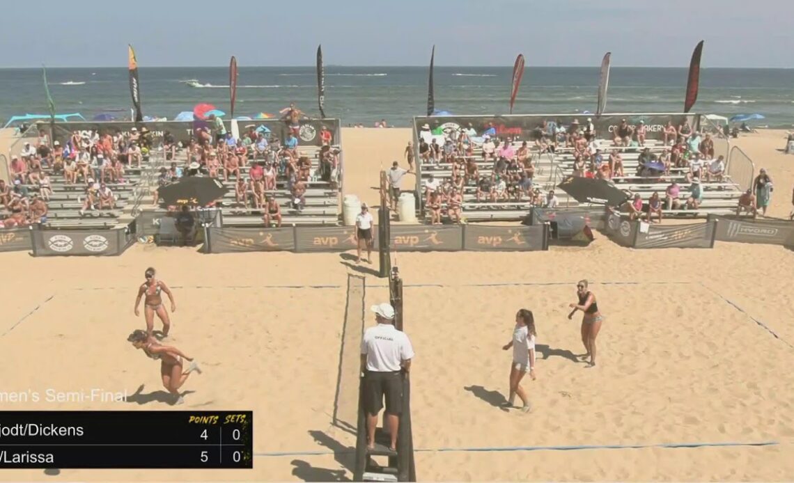 AVP Virginia Beach Open | Skjodt/Dickens VS Lili/Larissa | Women's Semi-Final