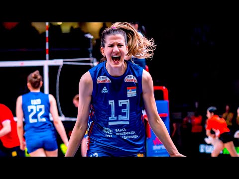 Amazing Captain of the Serbian National Team - Ana Bjelica | Best Spikes | VNL 2022 (HD)