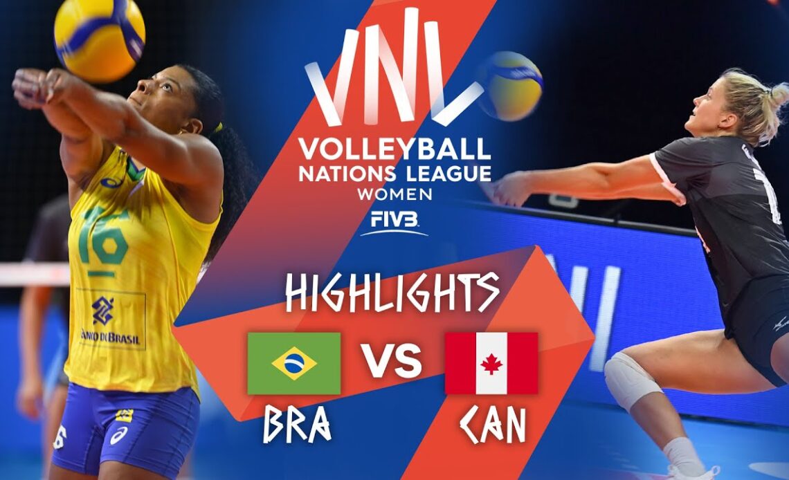 BRA vs. CAN - Highlights Week 1 | Women's VNL 2021