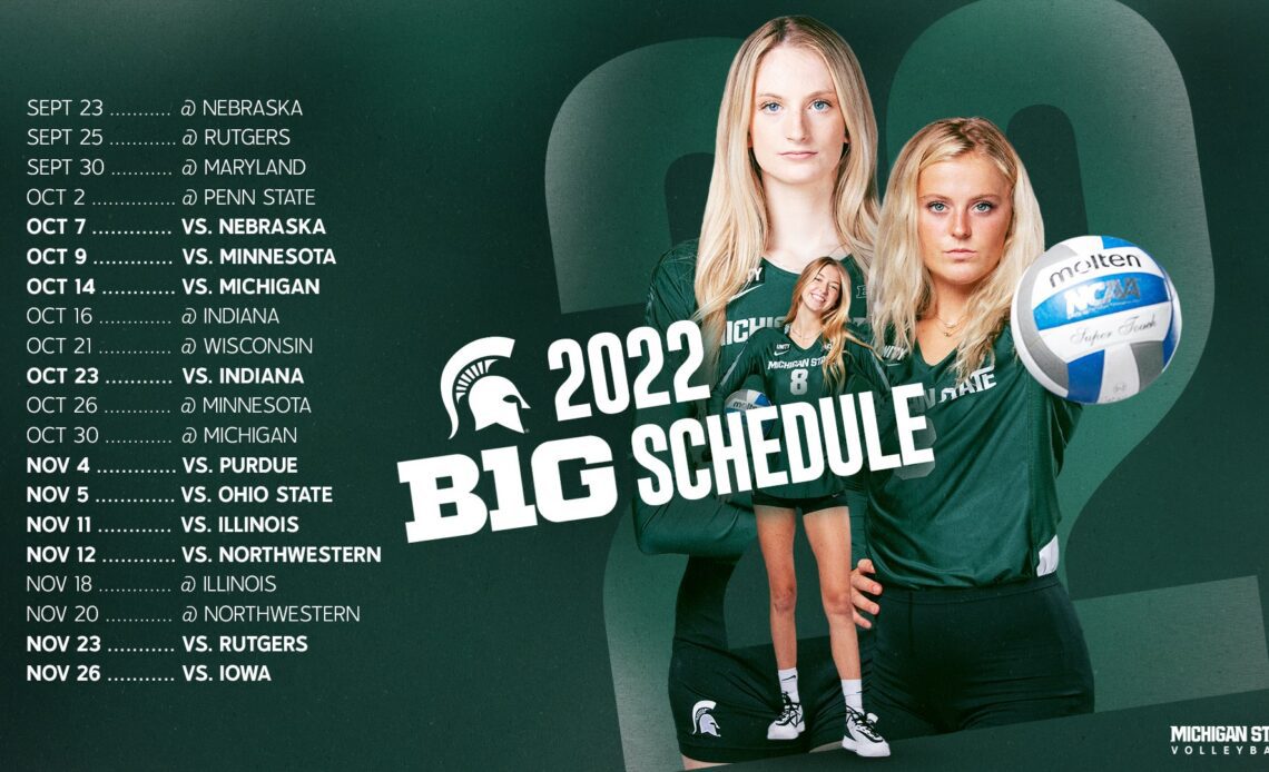 Big Ten Announces 2022 Volleyball Schedule