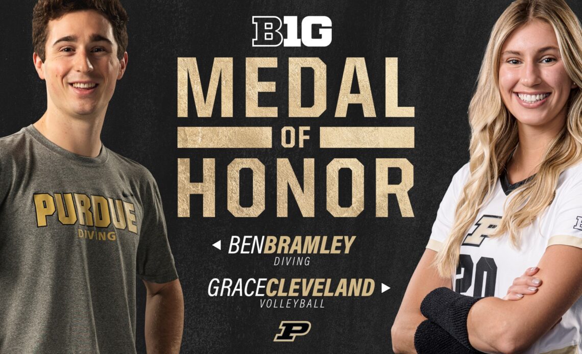 Bramley, Cleveland Selected as Purdue's Big Ten Medal of Honor Recipients