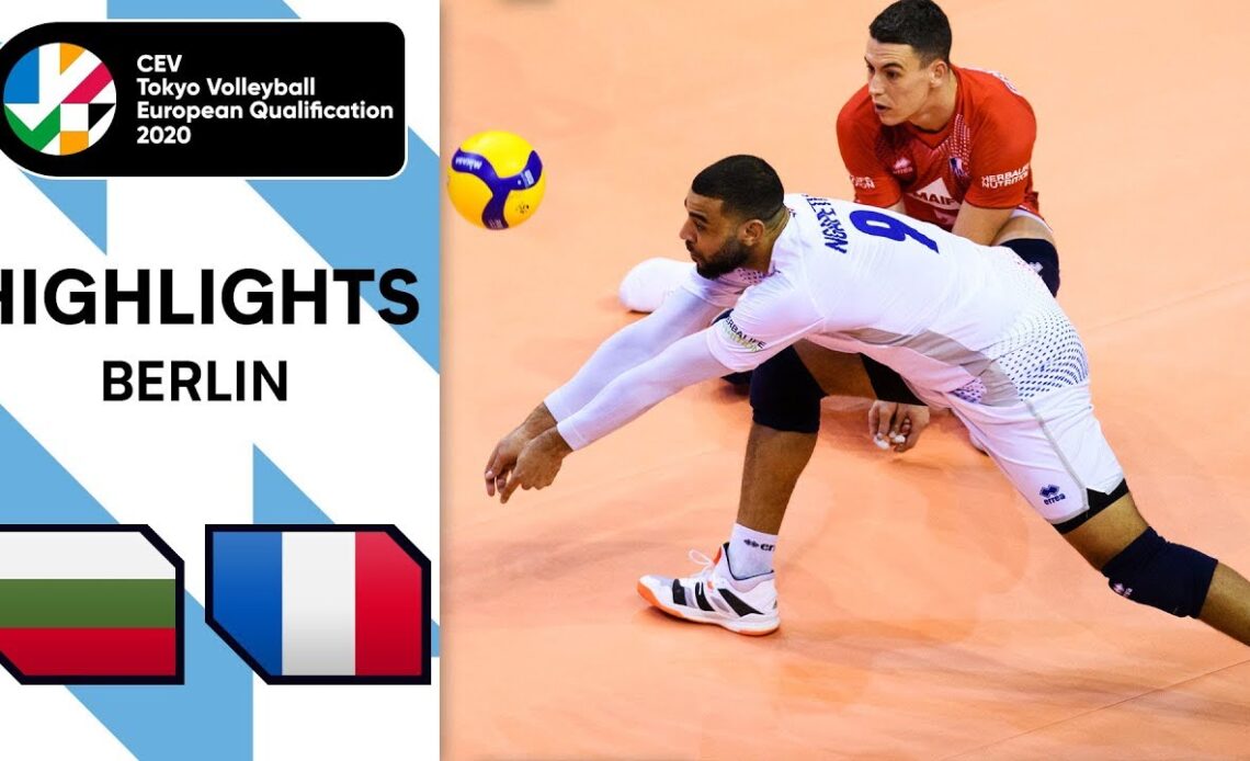 Bulgaria vs. France - Highlights | CEV Men's Tokyo Volleyball Qualification 2020