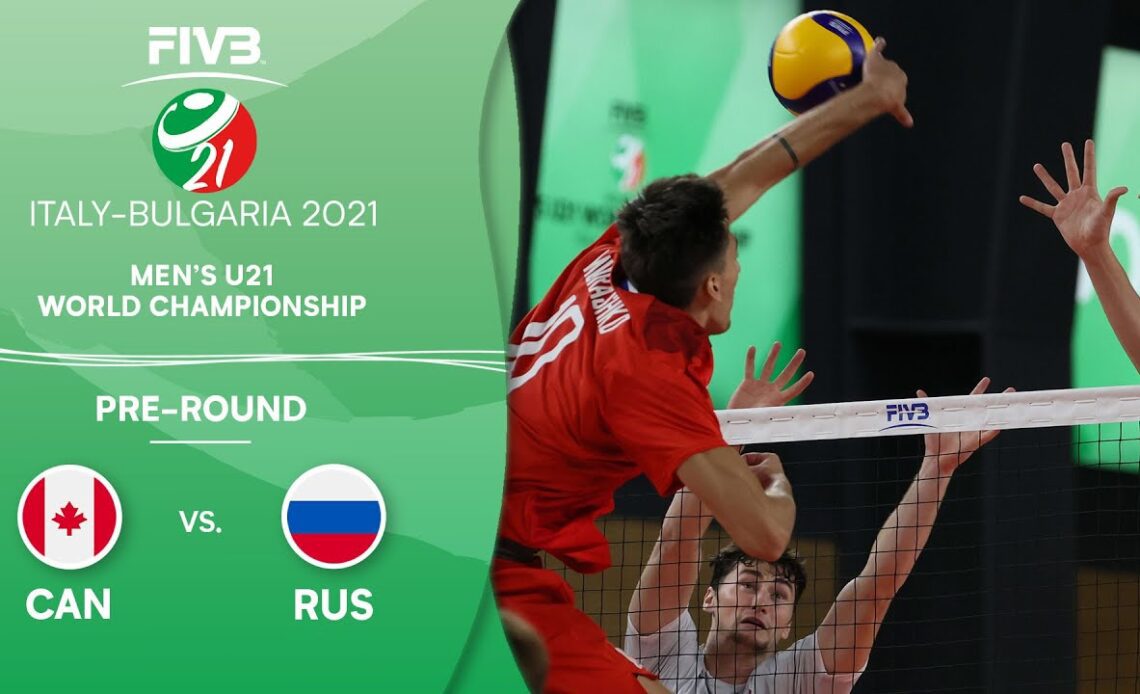 CAN vs. RUS - Pre-Round | Full Game | Men's U21 Volleyball World Champs 2021