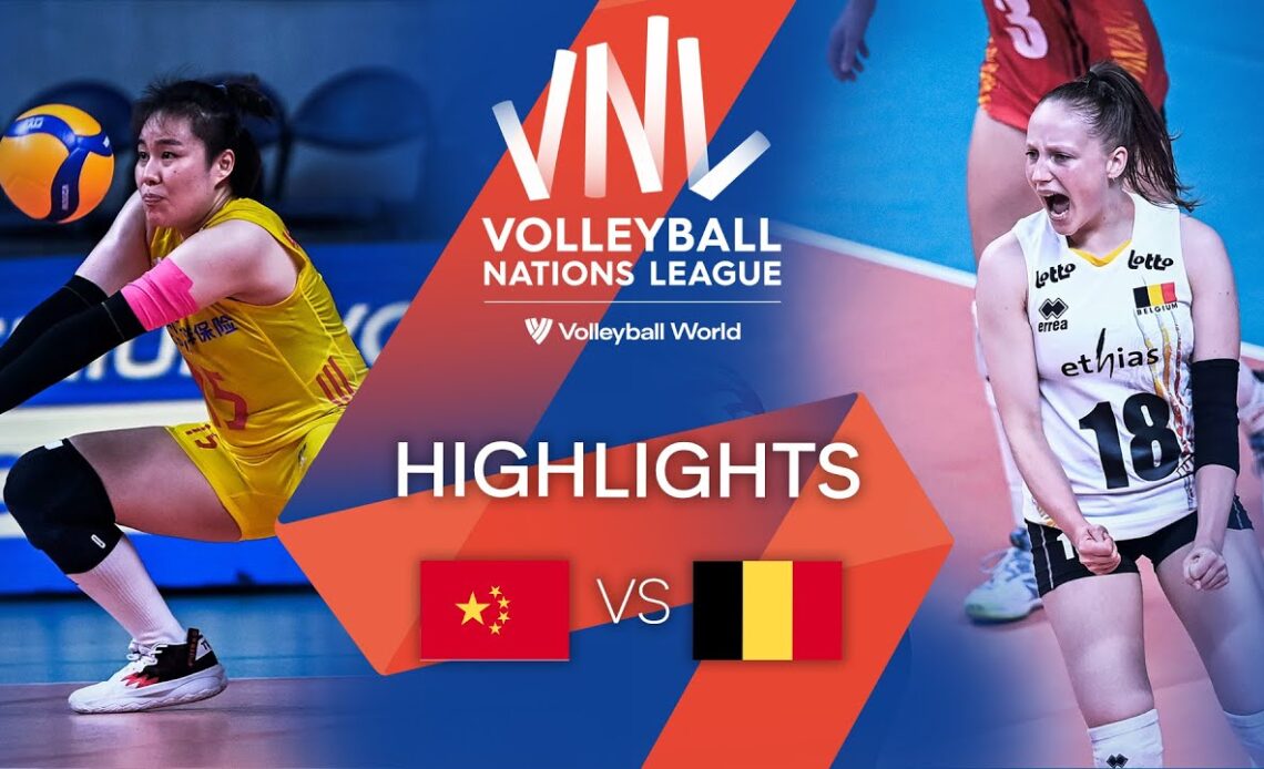 🇨🇳 CHN vs. 🇧🇪 BEL - Highlights Week 2 | Women's VNL 2022