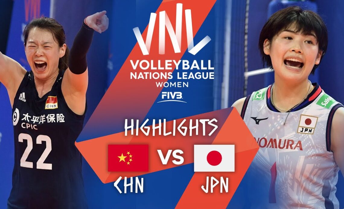 CHN vs. JPN - Highlights Week 1 | Women's VNL 2021