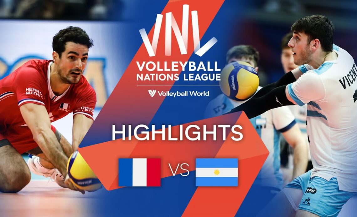 🇫🇷 FRA vs. 🇦🇷 ARG - Highlights Week 3 | Men's VNL 2022