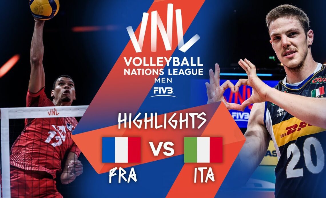 FRA vs. ITA - Highlights Week 4 | Men's VNL 2021