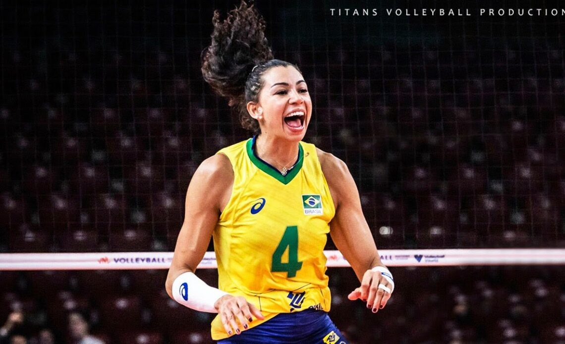 Fantastic Volleyball Spikes by Ana Carolina Da Silva - VNL 2022