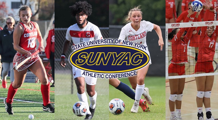 Four Cortland Teams Competing, Three at Home, in SUNYAC Playoff Action This Week