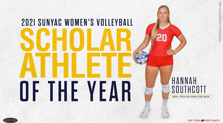 Hannah Southcott Named SUNYAC Women's Volleyball Scholar Athlete of the Year