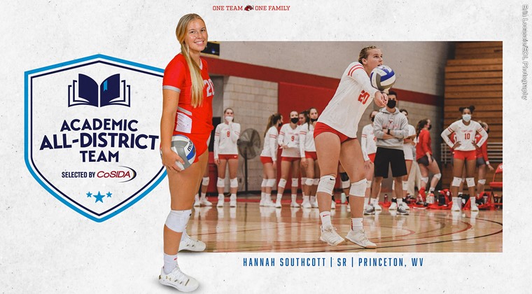 Hannah Southcott Selected to CoSIDA Women's Volleyball Academic All-District Squad