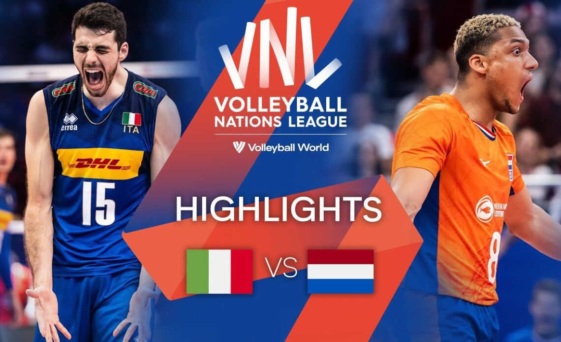 🇮🇹 ITA vs. 🇳🇱 NED - Highlights Week 3 | Men's VNL 2022