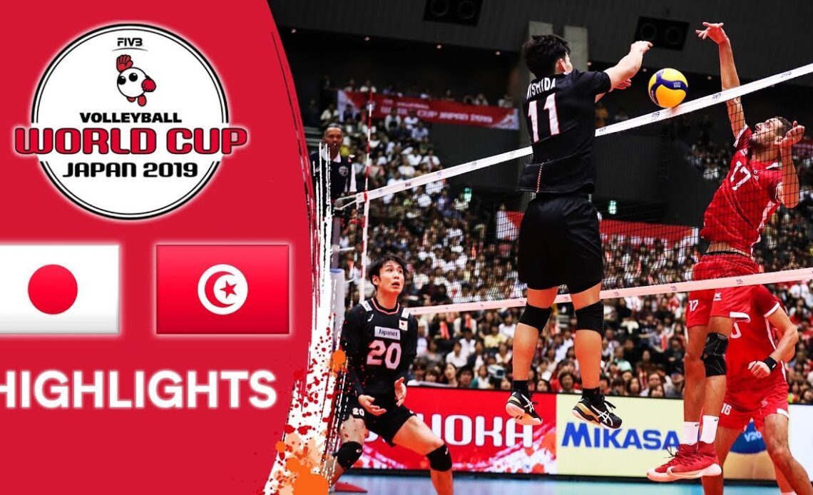 JAPAN vs. TUNISIA - Highlights | Men's Volleyball World Cup 2019