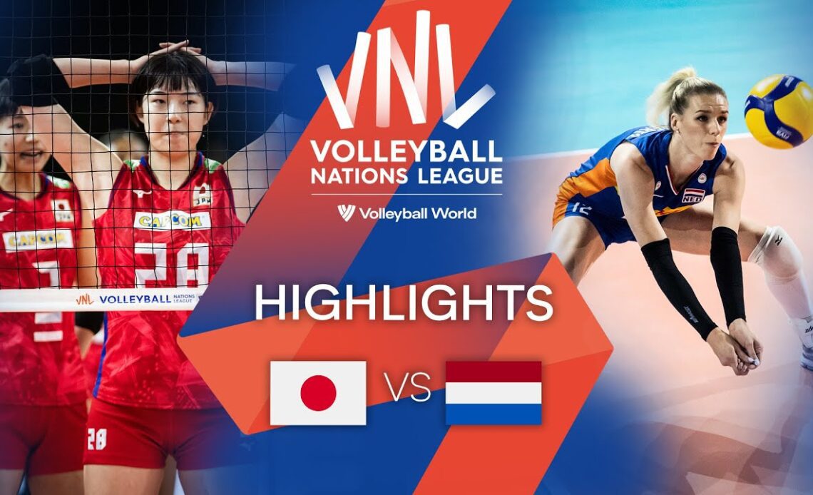 🇯🇵 JPN vs. 🇳🇱 NED - Highlights Week 3 | Women's VNL 2022
