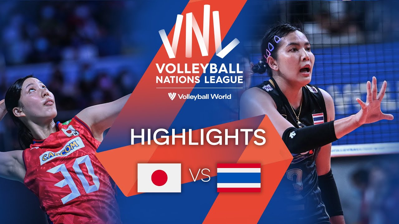 Jpn Vs Tha Highlights Week Women S Vnl Vcp Volleyball