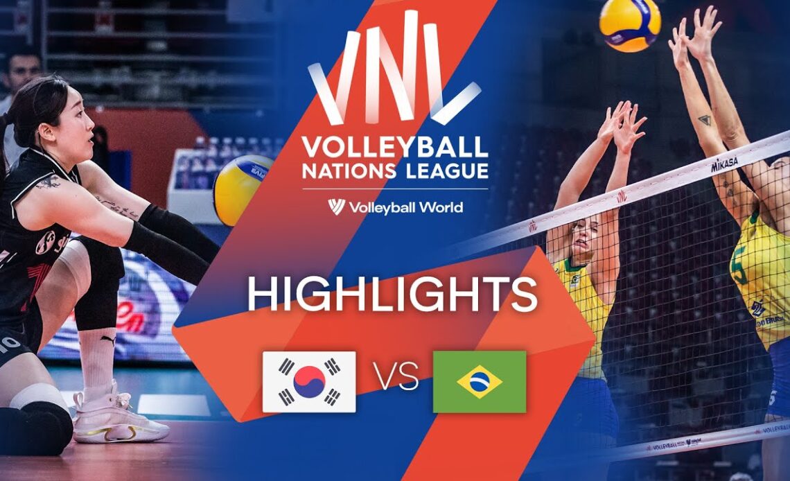 🇰🇷 KOR vs. 🇧🇷 BRA - Highlights Week 3 | Women's VNL 2022