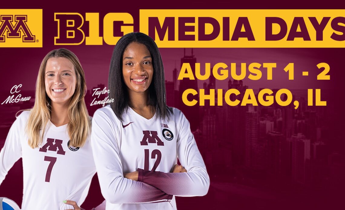 Landfair, McGraw to Attend First Ever Big Ten Volleyball Media Day