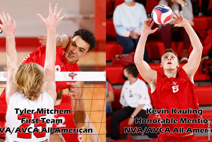 Lewis Men’s Volleyball’s Mitchem And Kauling Named To NVA/AVCA DI-II All-America Team