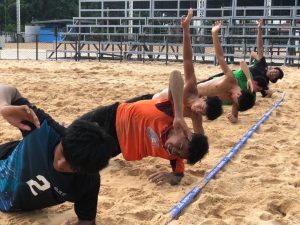 MALAYSIA BEACH VOLLEYBALL TEAMS UNDERGO TRAINING CAMP IN ROI ET