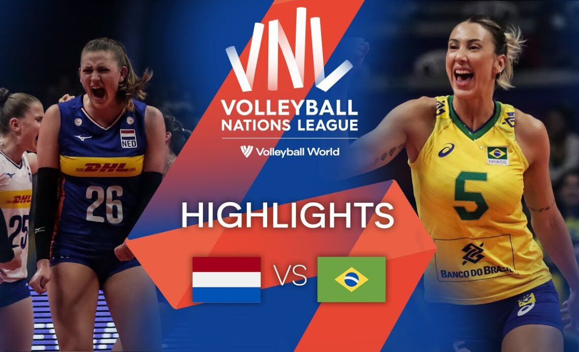 🇳🇱 NED vs. 🇧🇷 BRA - Highlights Week 2 | Women's VNL 2022