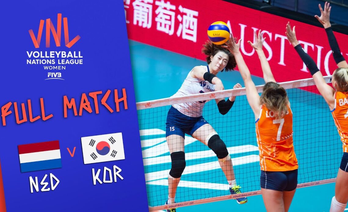Netherlands 🆚 Korea - Full Match | Women’s Volleyball Nations League 2019