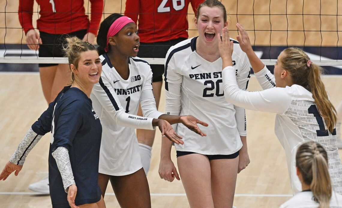 No. 13 Women's Volleyball Bounces Back with 3-1 Win Over Northwestern