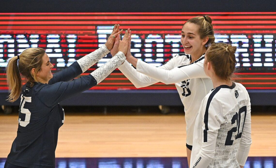 No. 15 Penn State Closes Regular Season at Rec Hall Friday and Saturday