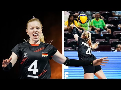 Pogany Anna - Great Libero From Germany | Fantastic SAVE/DIGS | VNL 2022