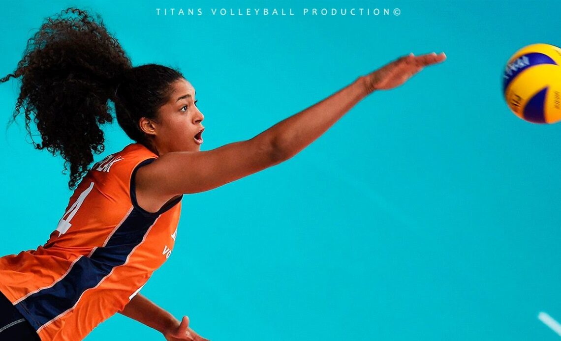 Powerful Volleyball Spikes by Celeste Plak | Monster of The Vertical Jump | VNL 2022