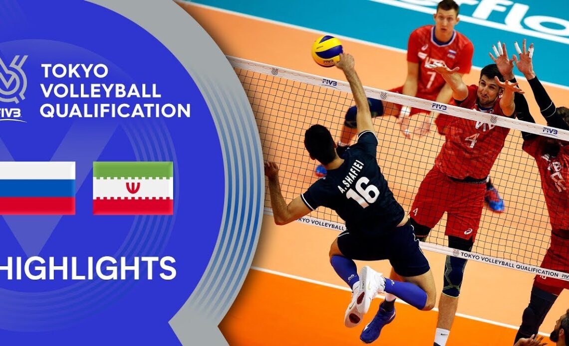 RUSSIA vs. IRAN - Highlights Men | Volleyball Olympic Qualification 2019