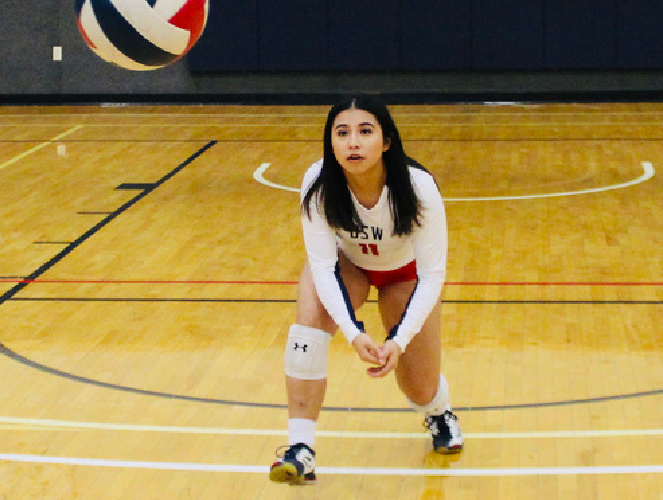 USW's Autumn Lopez generated 39 digs in two matches last week.