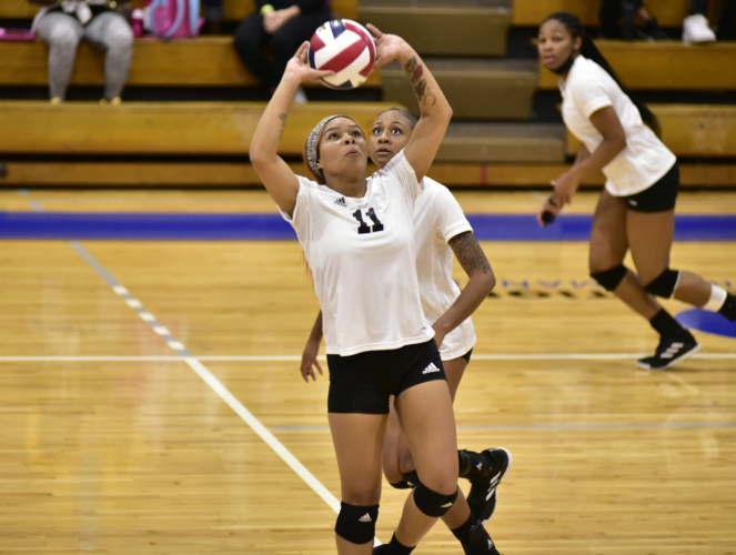 Semira Blair had 23 assists in Xavier's first RRAC tournament match.