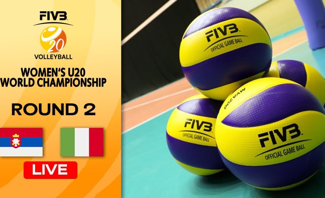 SRB vs. ITA - Full Match | Round 2 | Women's U20 Volleyball World Champs
