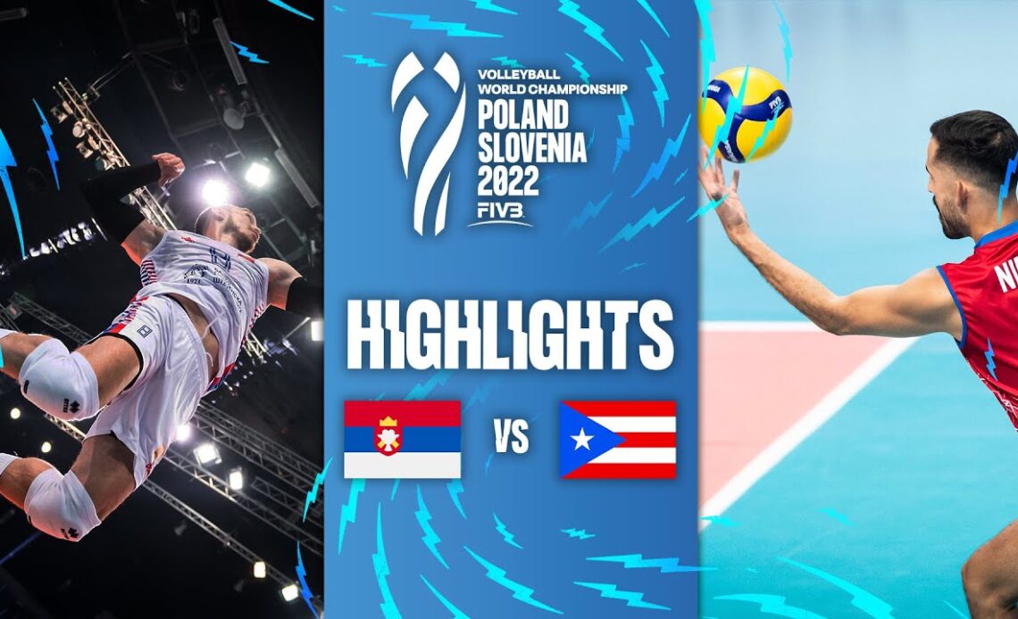 🇷🇸 SRB vs. 🇵🇷 PRI - Highlights Preliminary Phase | Men's World Championships 2022